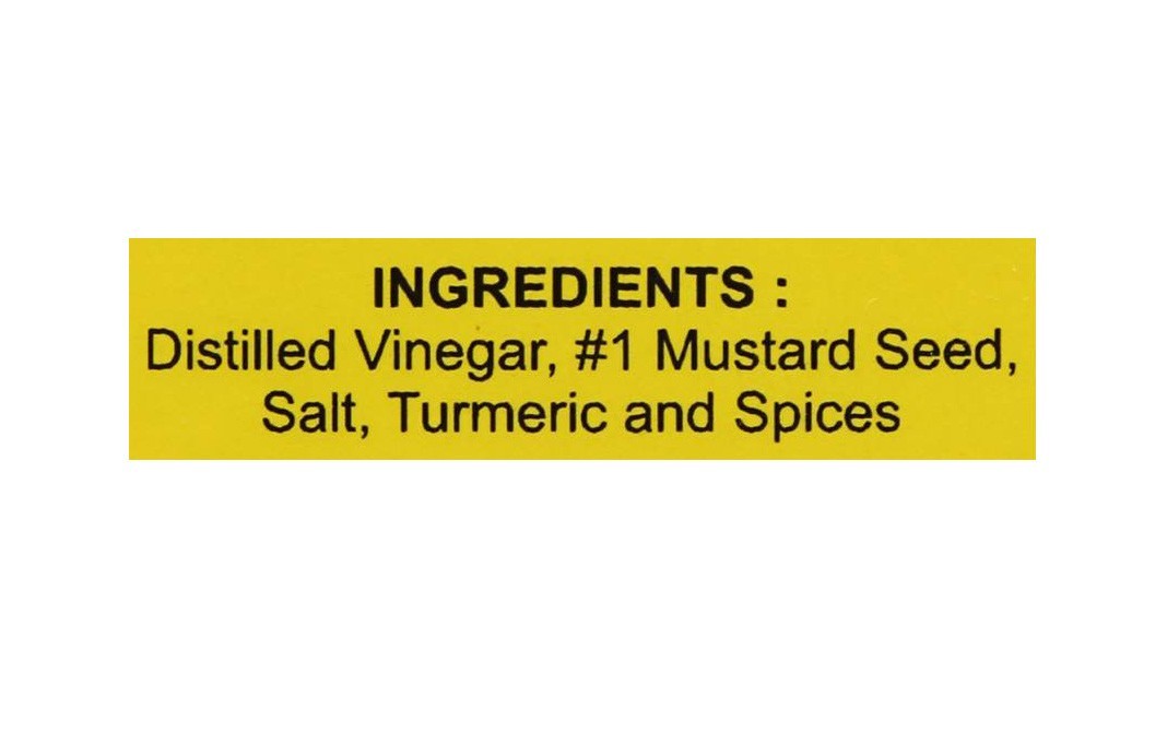Abbie's American Yellow Mustard    Bottle  255 grams